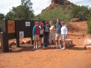 Family Hike in Sedona Susan Dawson-Cook enjoying a hike in Sedona with her family