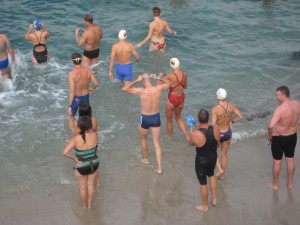 Practice swim in La Jolla Cove